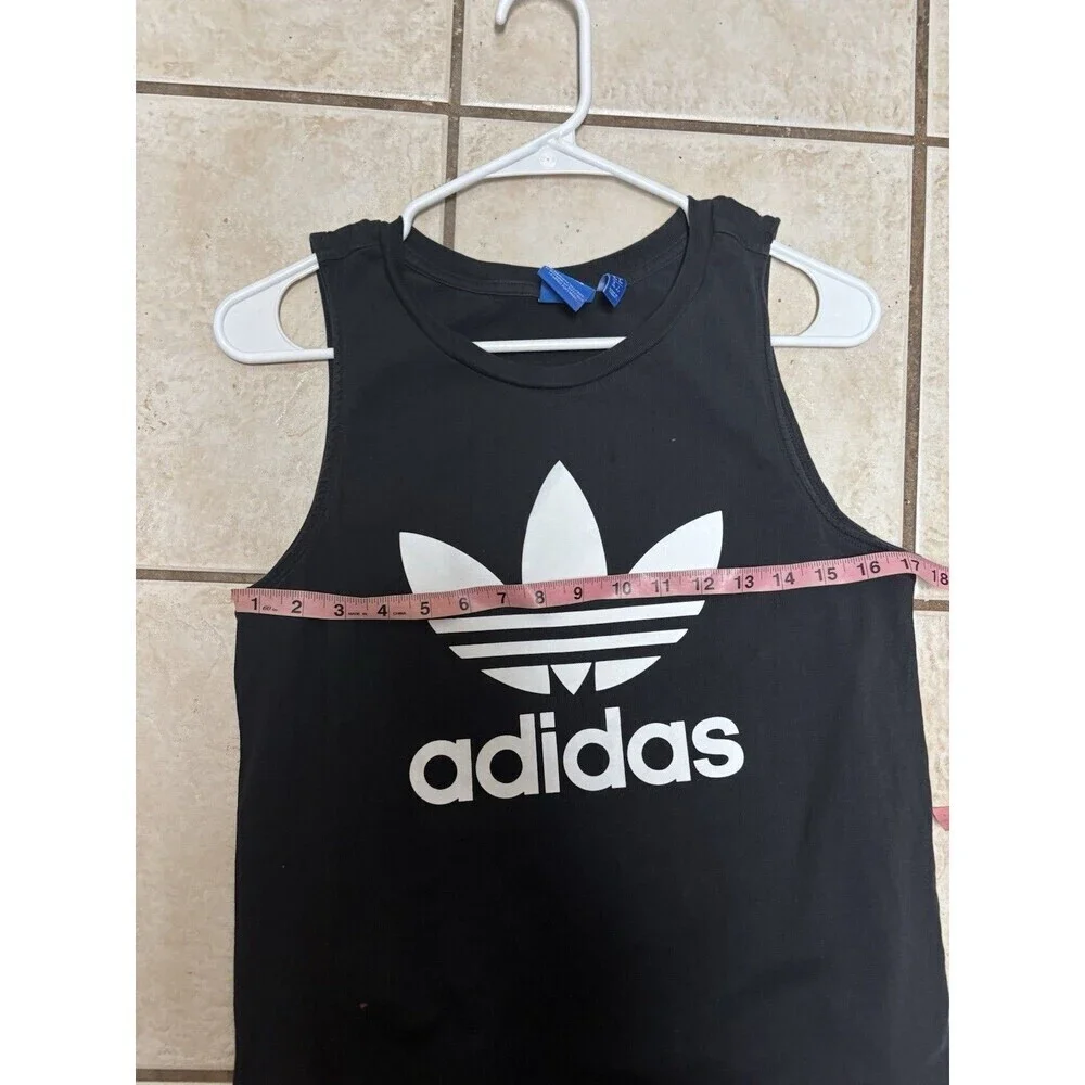Adidas Originals Men's Trefoil Tank Top Black/White DV1509 Men's Size Small